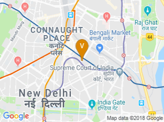 map of Hotel The Hans New Delhi