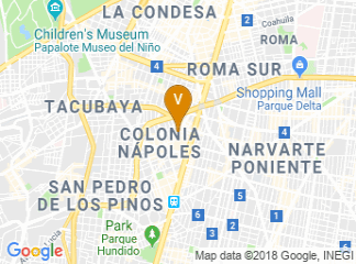 map of Crowne Plaza Hotel de Mexico