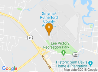 map of Smyrna/Rutherford County Airport Authority