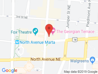 map of The Georgian Terrace