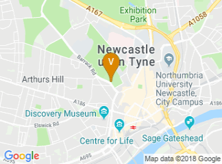 map of Newcastle United Football Club