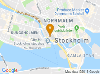 map of Radisson Blu Waterfront Hotel, Stockholm