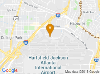 map of Renaissance Concourse Atlanta Airport Hotel