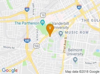 map of Nashville Marriott at Vanderbilt University