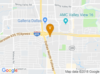 map of Hilton Dallas Lincoln Centre