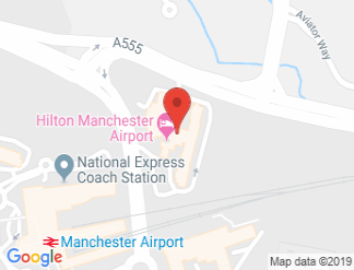 map of Hilton Manchester Airport