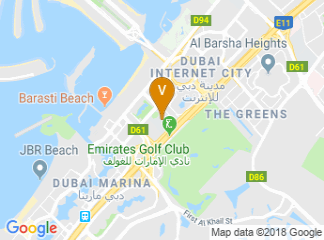 map of American University in Dubai