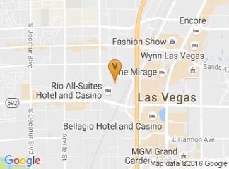 map of The Rio Suites Hotel