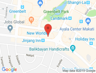 map of New World Makati Hotel