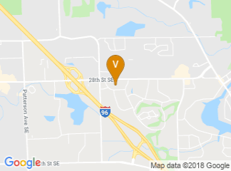 map of Crowne Plaza Grand Rapids - Airport