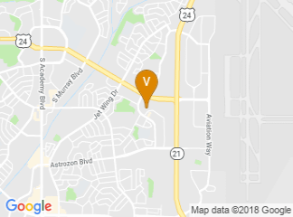 map of Holiday Inn Colorado Springs Airport