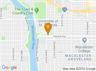 map of University of St. Thomas