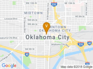 map of Sheraton Oklahoma City Downtown Hotel