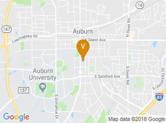 map of The Hotel at Auburn University & Dixon Conference Center