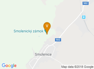 map of Smolenice Castle