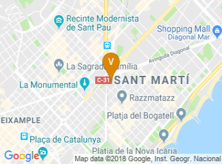 map of Design Museum of Barcelona