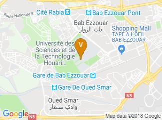map of University Of Science And Technology Houari Boumediene