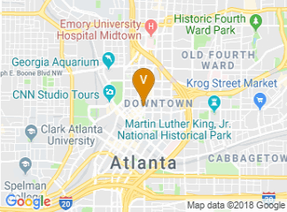 map of Courtyard by Marriott Atlanta Downtown