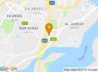 map of Marriott Hotel Al Jaddaf, Dubai