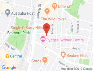 map of NSW Teachers Federation Conference Centre