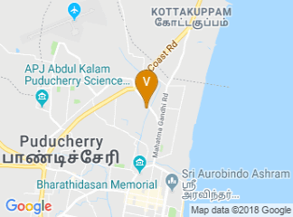 map of Ginger Hotel in Pondicherry