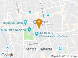map of Hotel Borobudur Jakarta