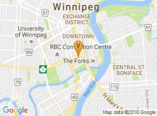 map of The Fort Garry Hotel, Spa and Conference Centre 222 Broadway