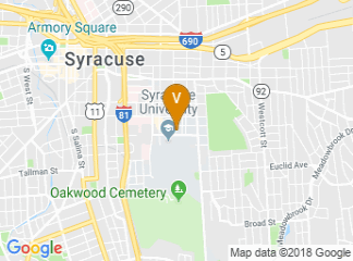 map of Sheraton Syracuse University Hotel & Conference Center