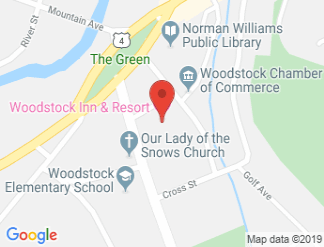 map of Woodstock Inn & Resort