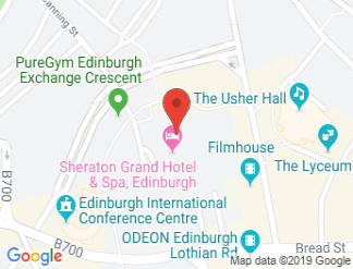 map of Sheraton Grand Hotel & Spa Edinburgh