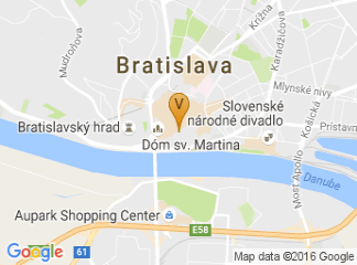 map of Radisson Blu Carlton Hotel Bratislava