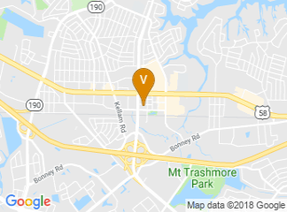 map of The Westin Virginia Beach Town Center