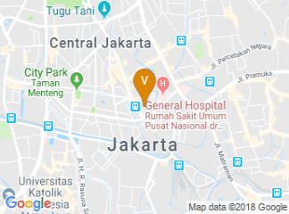 map of DoubleTree by Hilton Hotel Jakarta - Diponegoro