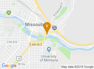 map of DoubleTree by Hilton Hotel Missoula - Edgewater