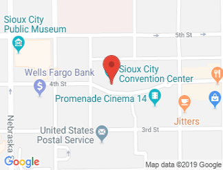 map of Sioux City Convention Center