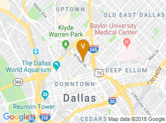 map of Dallas Marriott City Center