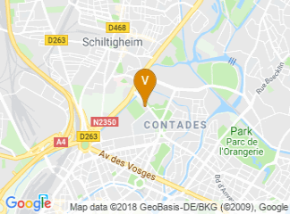 map of Hilton Strasbourg