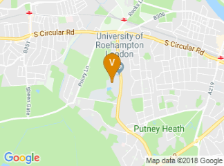 map of University of Roehampton London