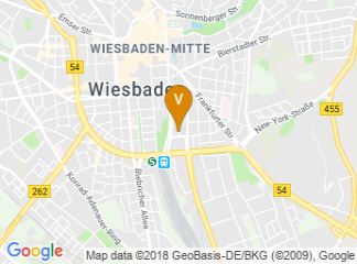 map of Dorint Pallas Wiesbaden