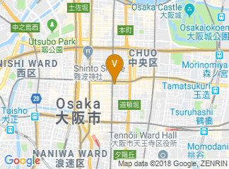 map of Ark Hotel Osaka Shinsaibashi