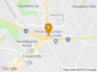 map of Holiday Inn Louisville East - Hurstbourne