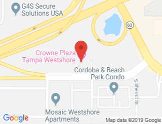 map of Crowne Plaza Tampa Westshore