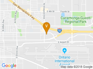 map of DoubleTree by Hilton Hotel Ontario Airport