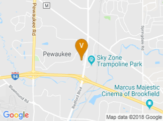 map of Milwaukee Marriott West