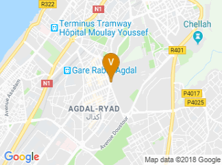 map of Universite Mohammed V Agdal