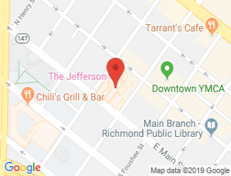 map of The Jefferson Hotel