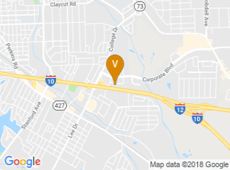 map of Baton Rouge Marriott