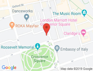 map of London Marriott Hotel Grosvenor Square