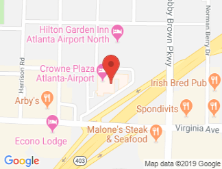 map of Crowne Plaza Atlanta-Airport