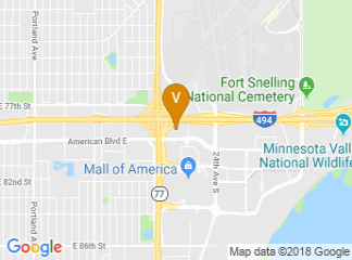 map of Minneapolis Airport Marriott